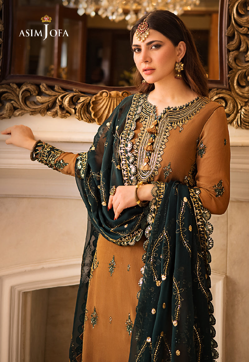 AJZS-09 EMBROIDERED CHIFFON 3 PCS
