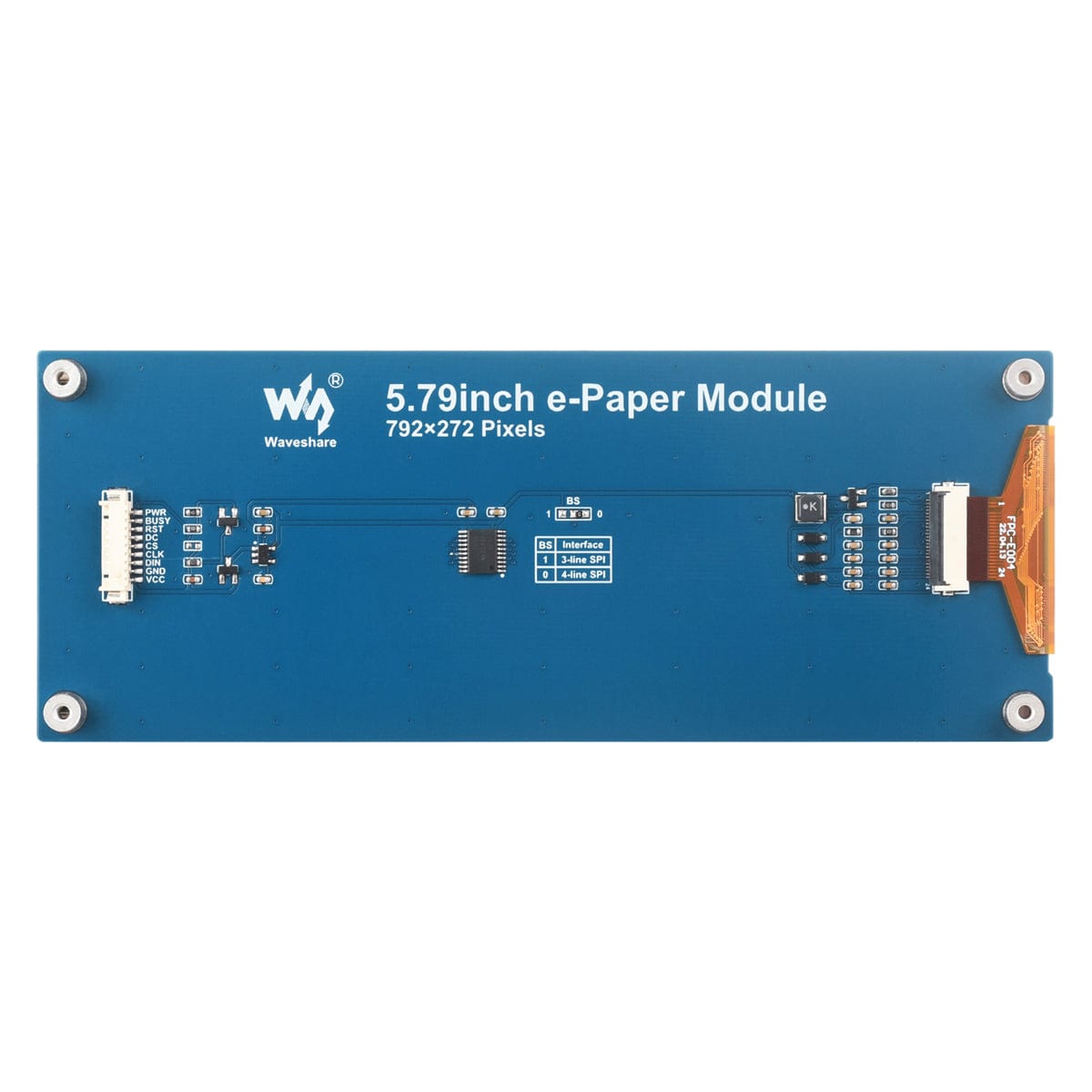 5.79" E-Paper Display Module (Black/White) (792 x 272)