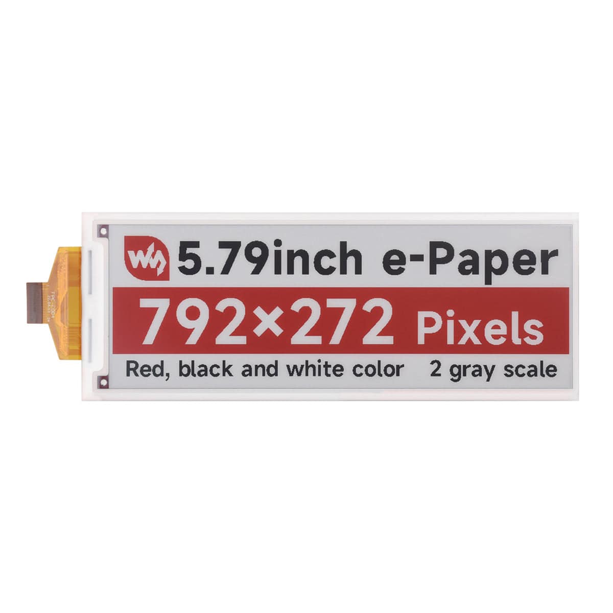 5.79" E-Paper Raw Display Panel (792 x 272)