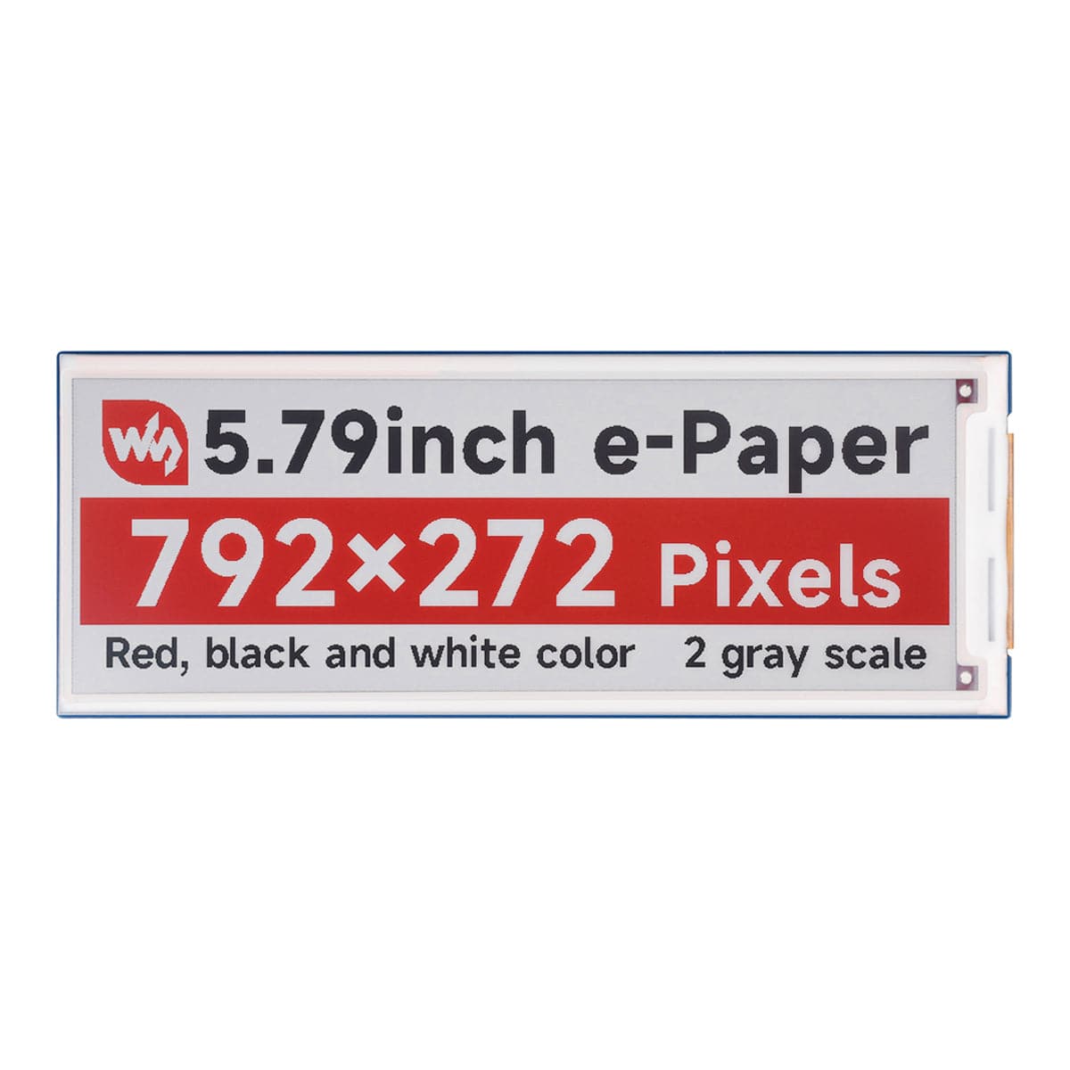 5.79" Red/Black/White E-Paper Module (792 x 272)