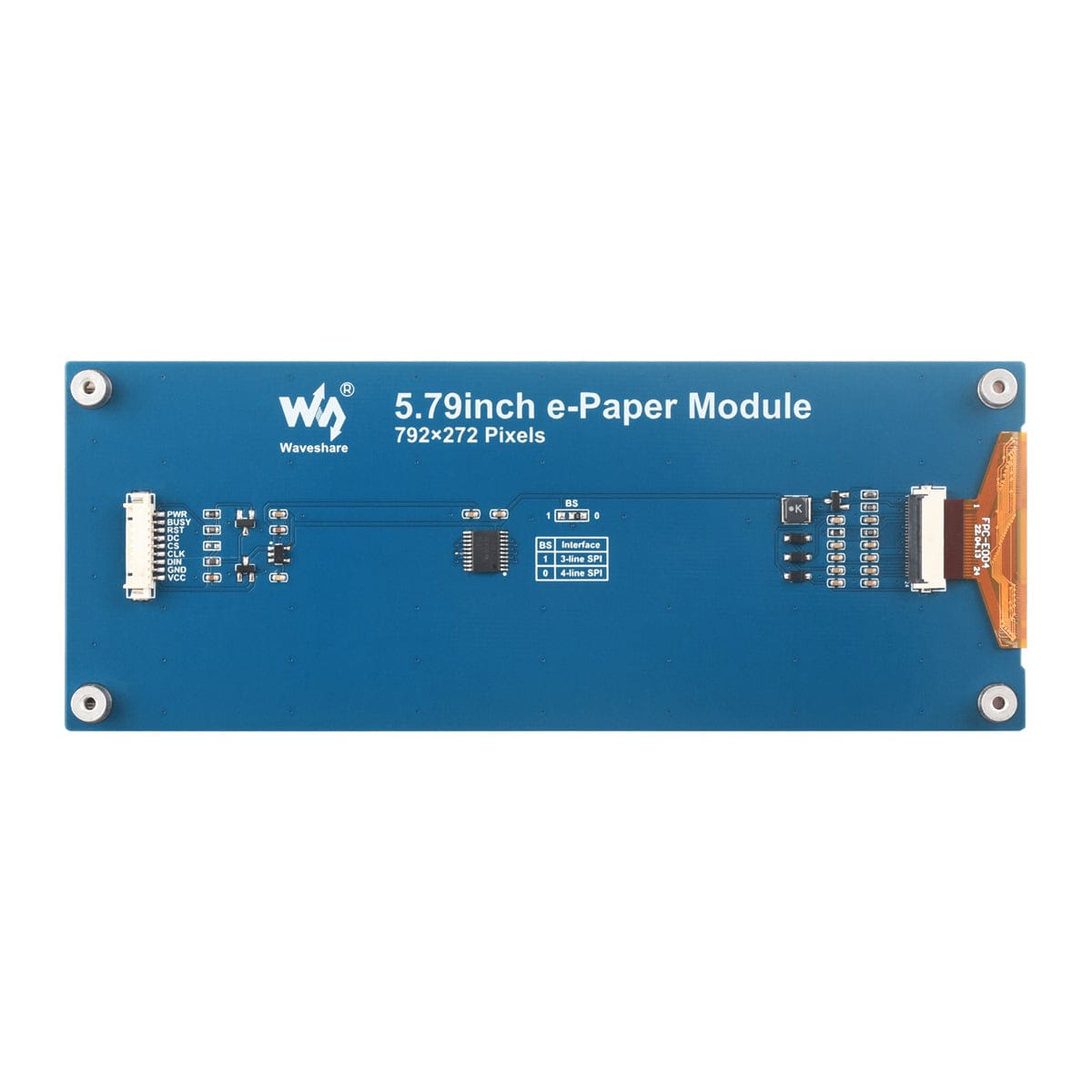 5.79" Red/Black/White E-Paper Module (792 x 272)