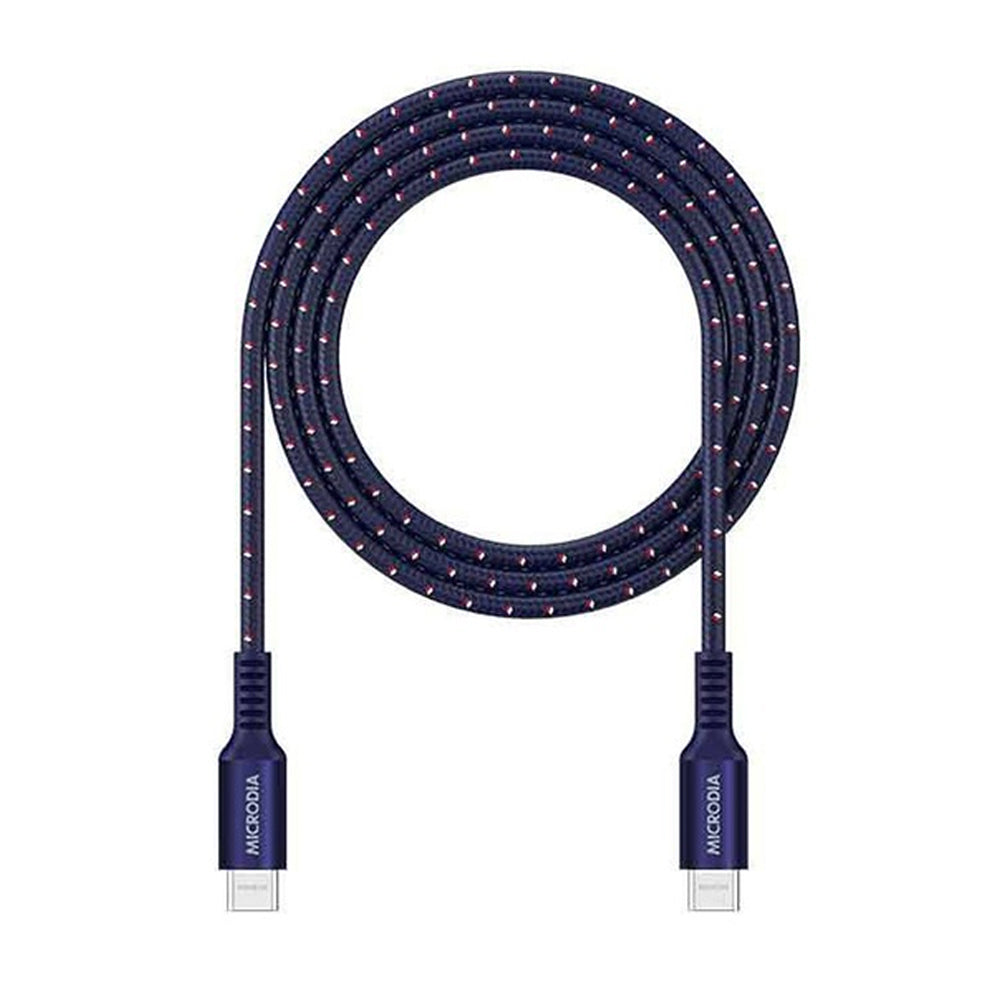 Microdia ExeCable Tweed PD240W USB-C Cable 1m (Navy)