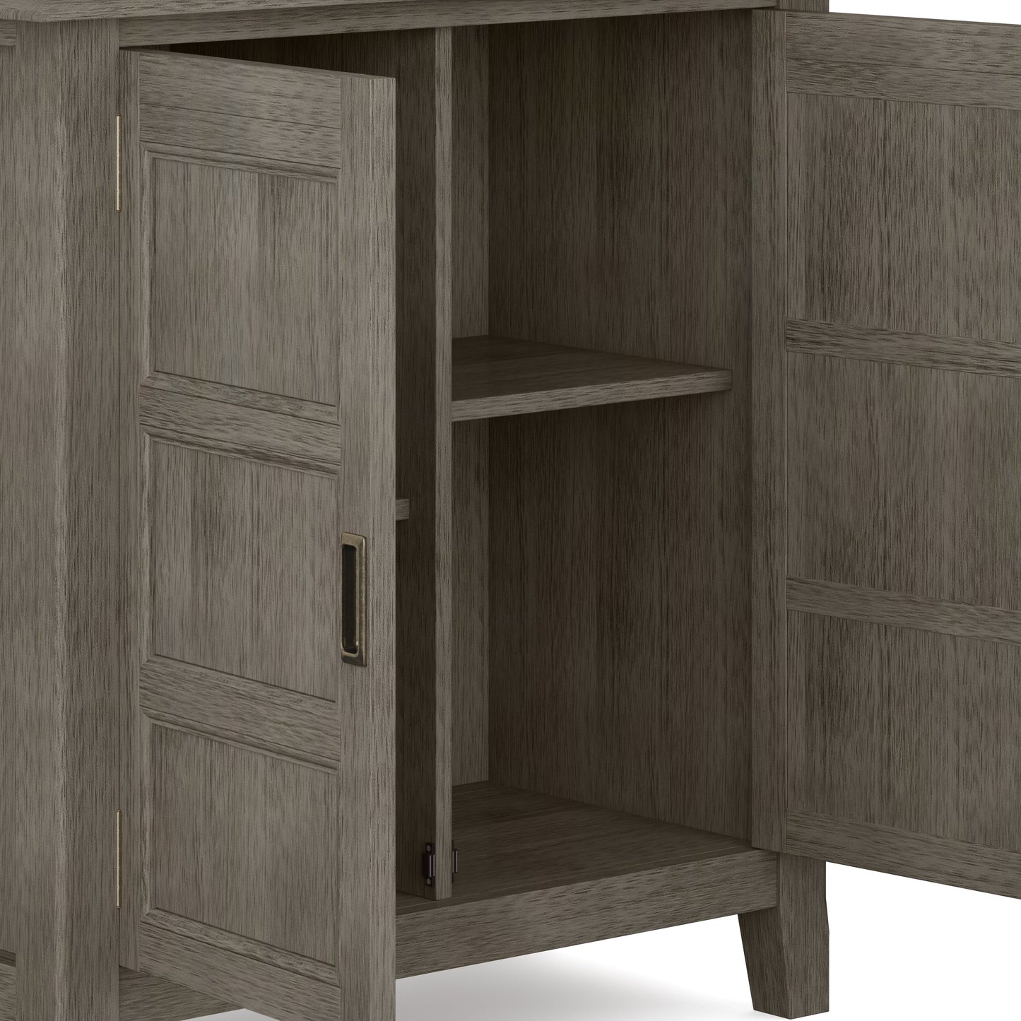 Fracture Storage Cabinet with 2 Doors and Tapered Legs