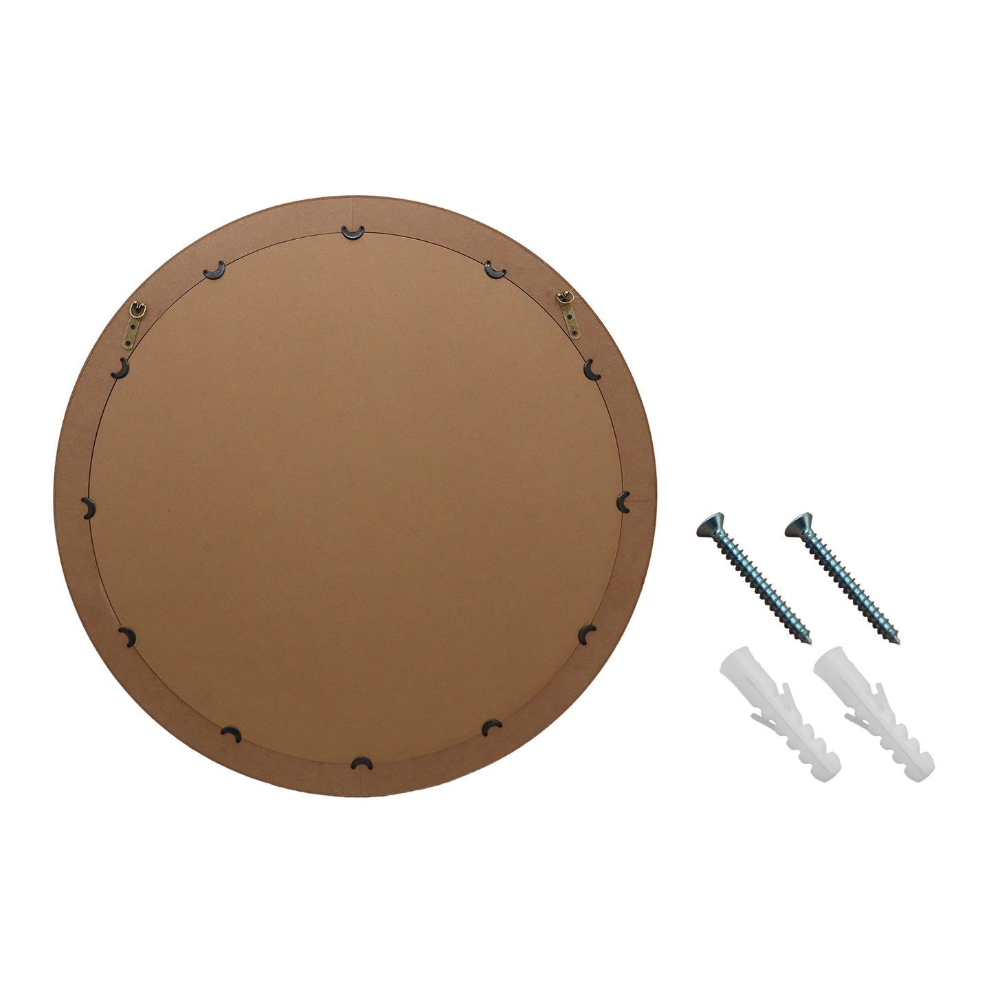 Rustic Farmhouse Style Rattan Wall Mirror