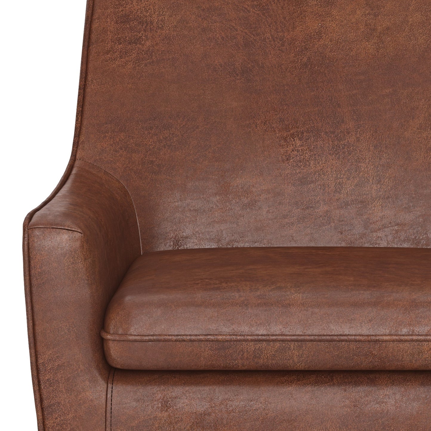 Upholstered Slope Armchair with Removable Cushion Seat