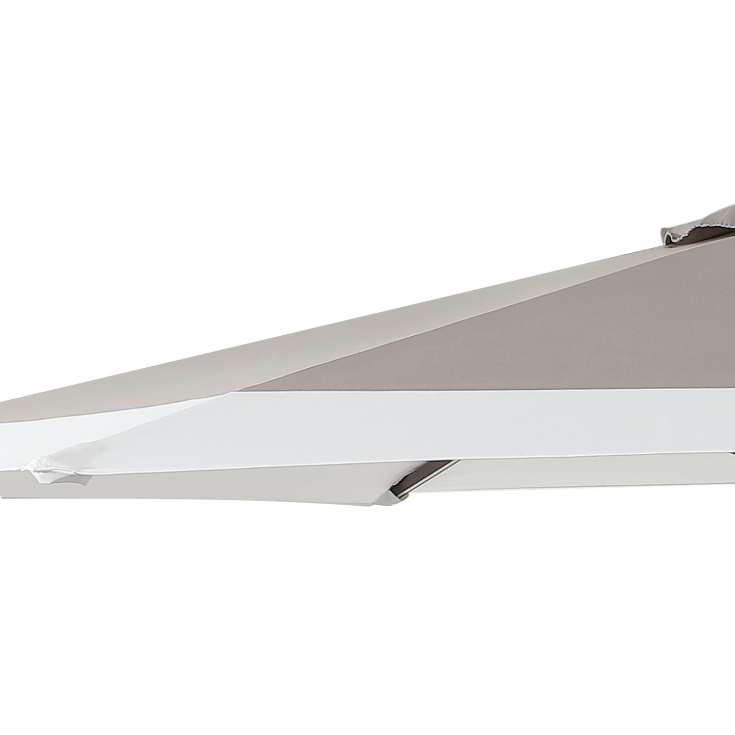 Spencer Classic Coastal 2-Tone Solar LED Market Patio Umbrella with 12 LED Strip Lights