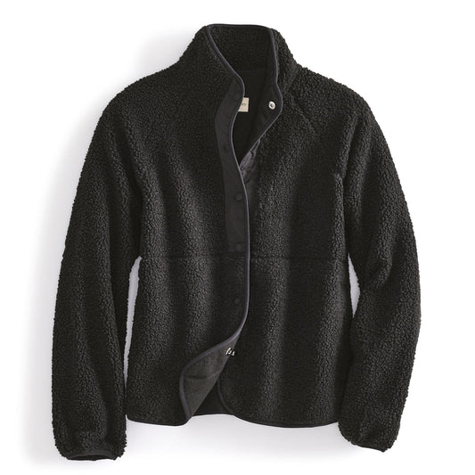 Teddy Fleece Full-Snap Jacket