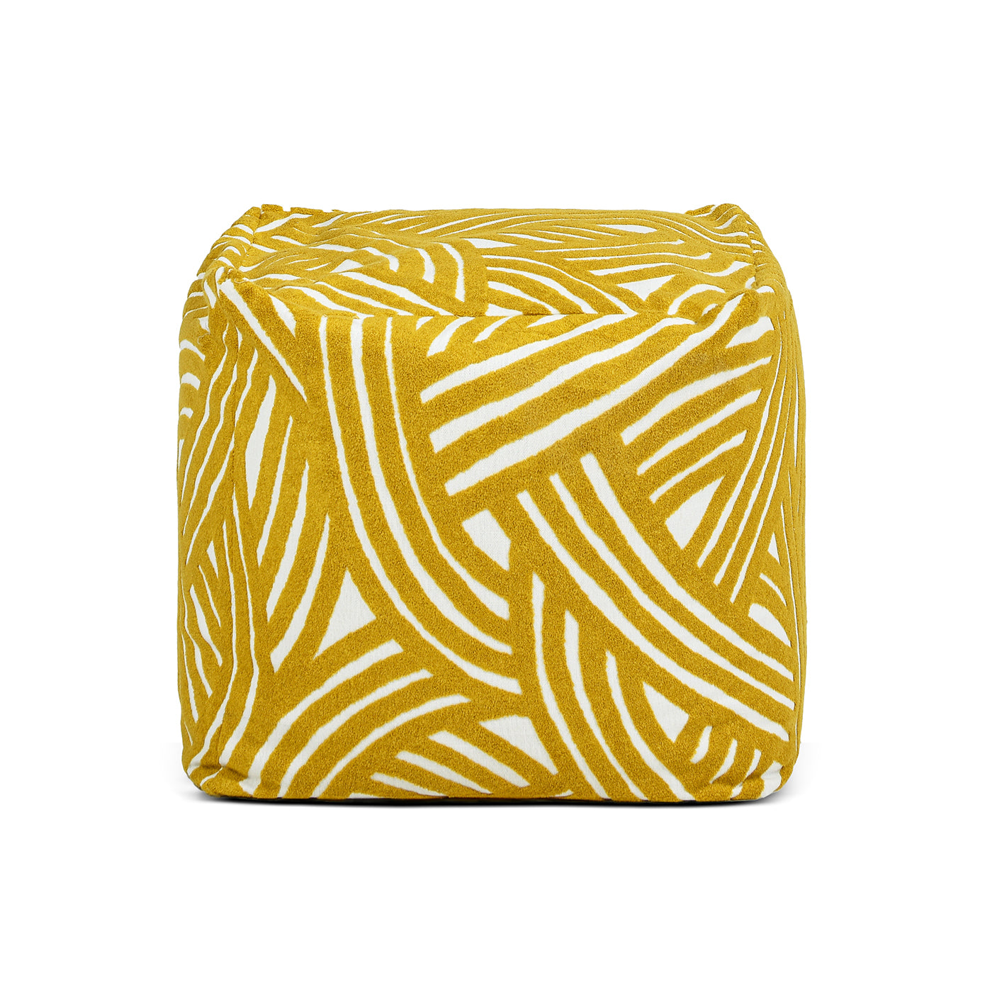 Upholstered Ottoman with Invisible Zipper