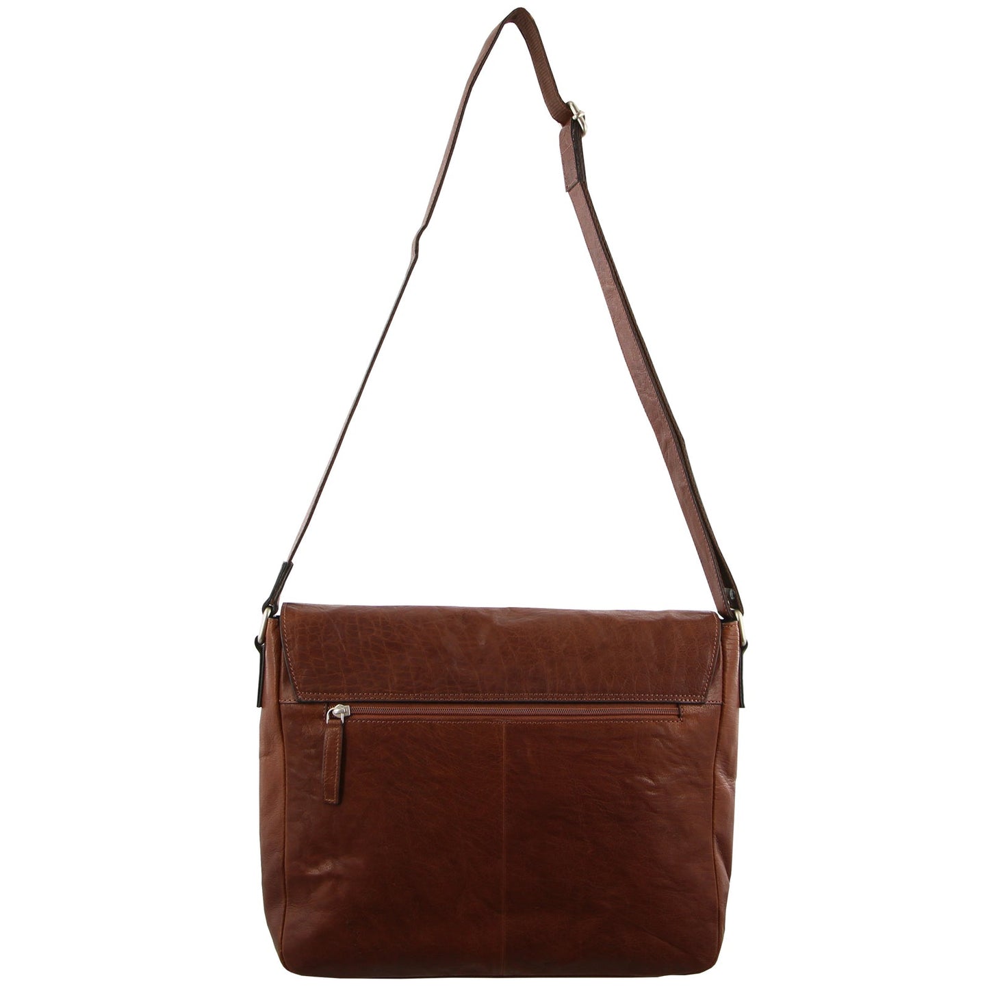 Pierre Cardin Rustic Leather 15" Laptop Bag (Chestnut)