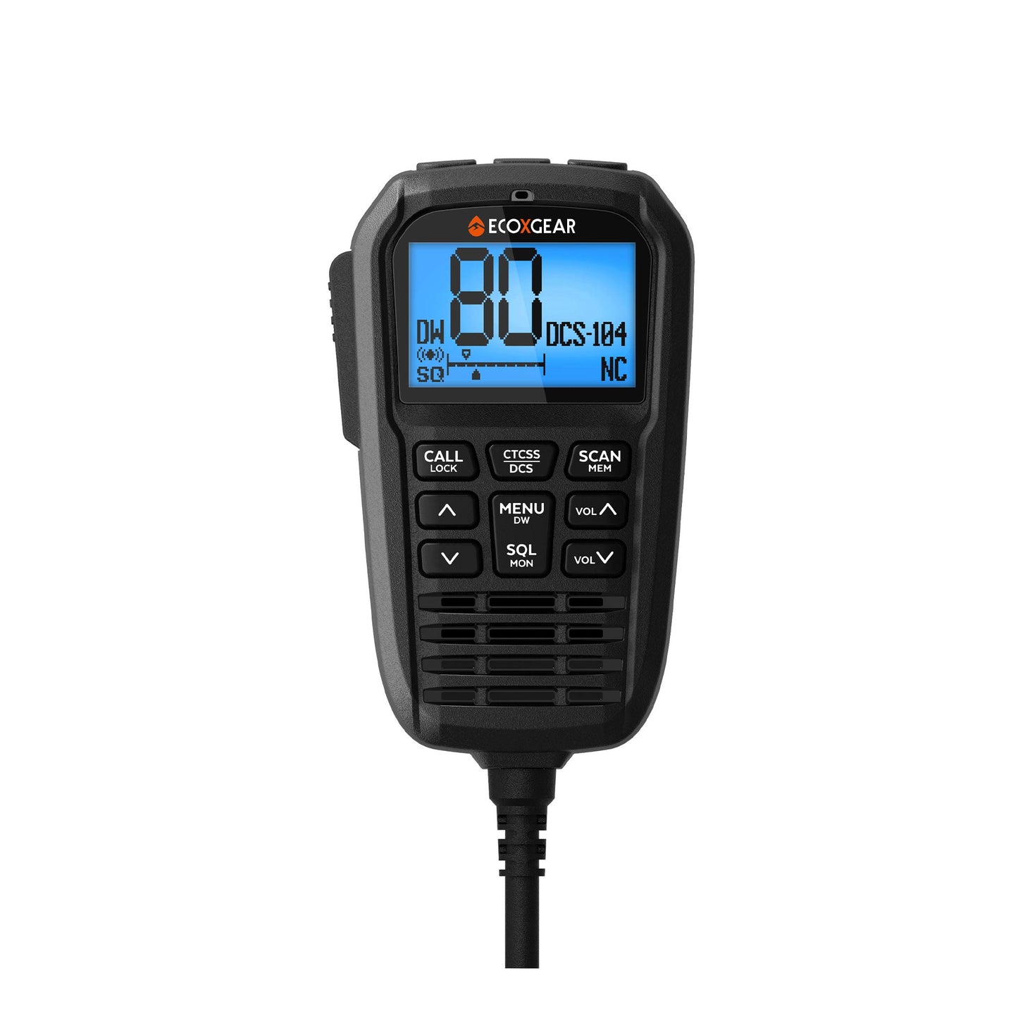EcoXgear Touring Pack 5-Watt Compact UHF Handheld CB Radio with Multi-Colour LCD Display Mic EXG3000-TPK
