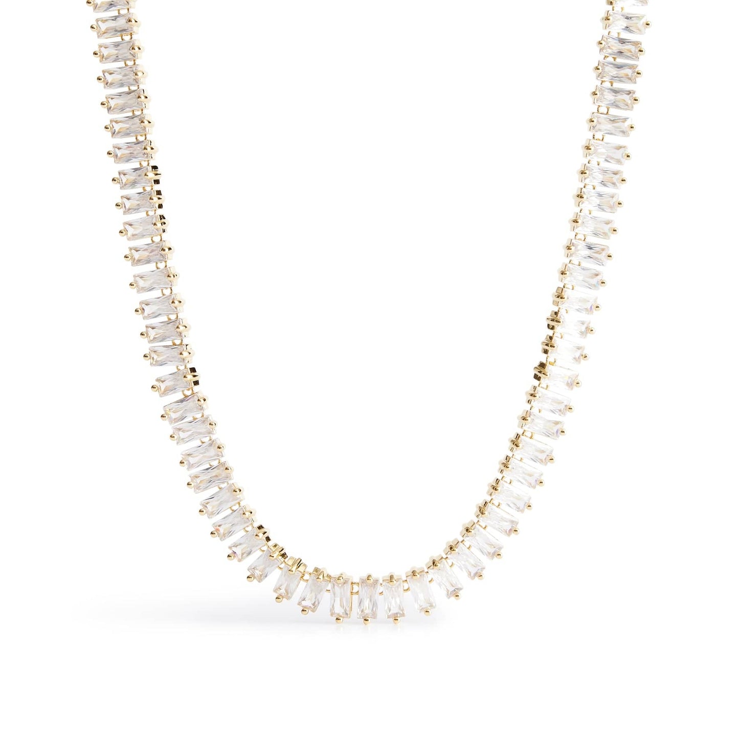 Baguette Gemstone Necklace