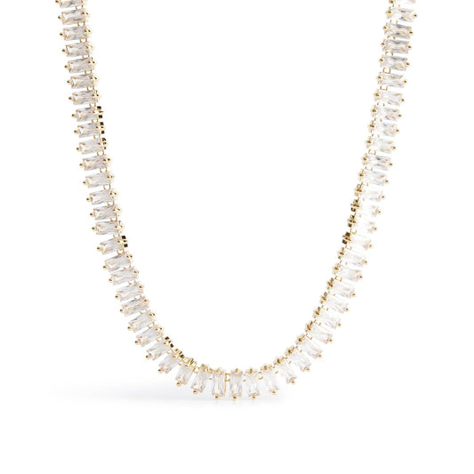 Baguette Gemstone Necklace