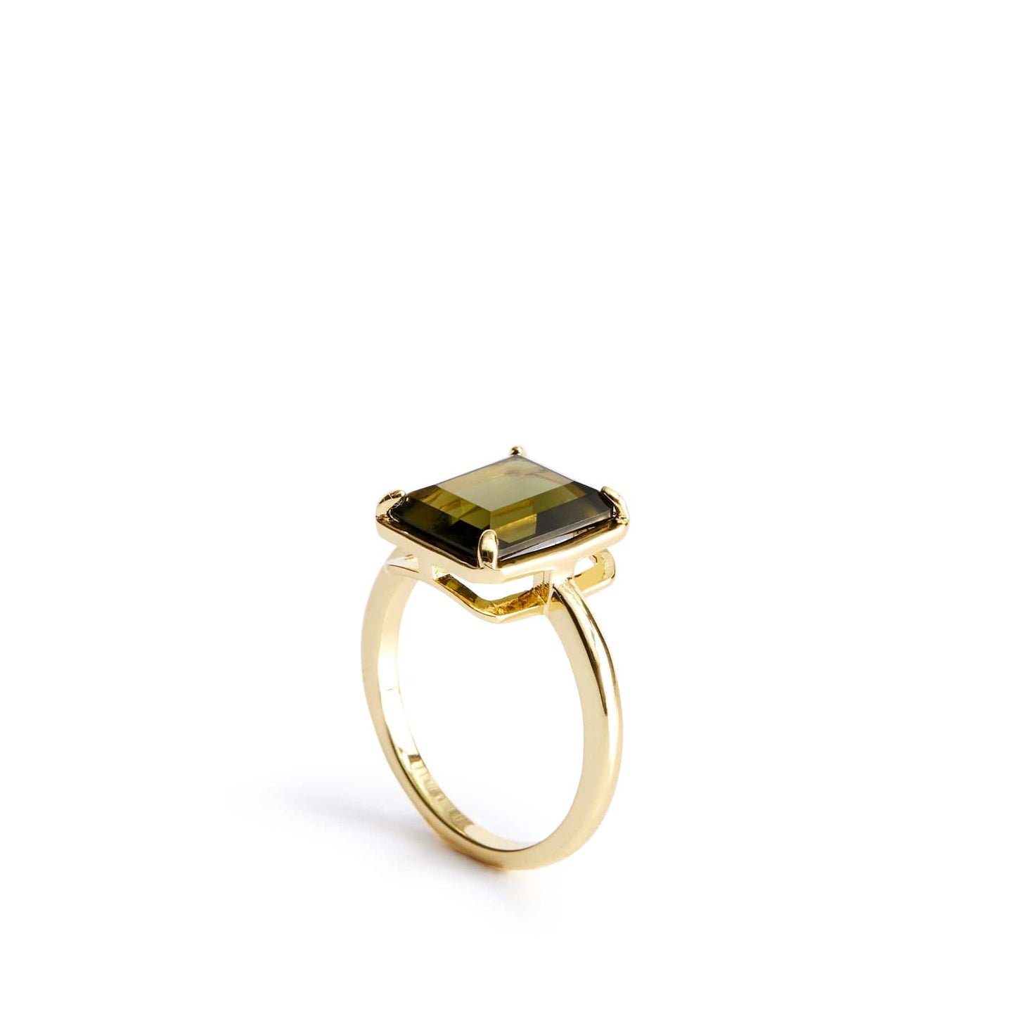 Emerald Cut Gemstone Ring