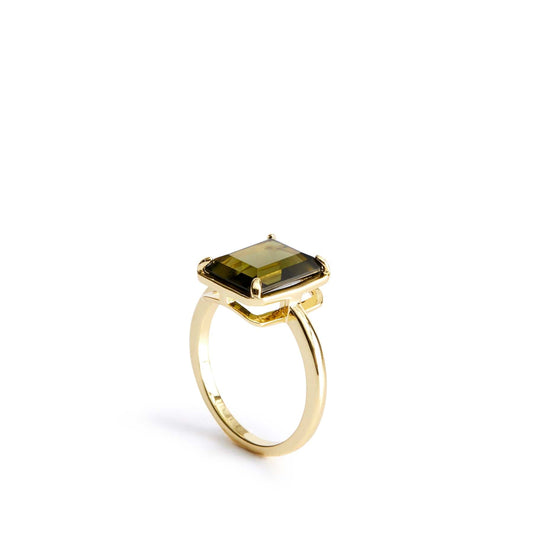Emerald Cut Gemstone Ring