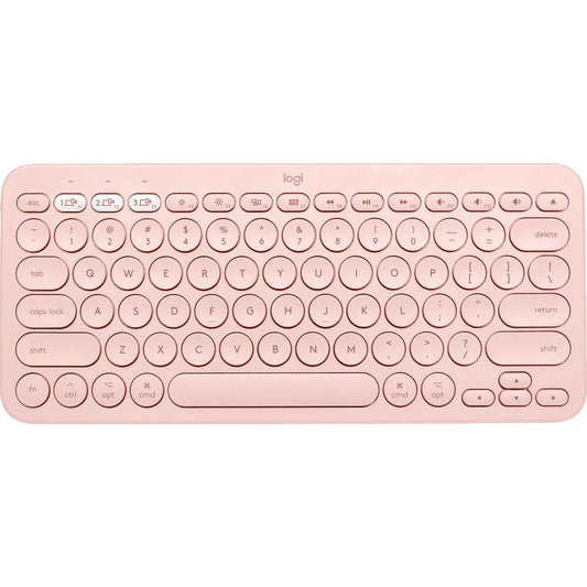 Logitech K380 Bluetooth Multi-Device Keyboard for Mac (Rose)