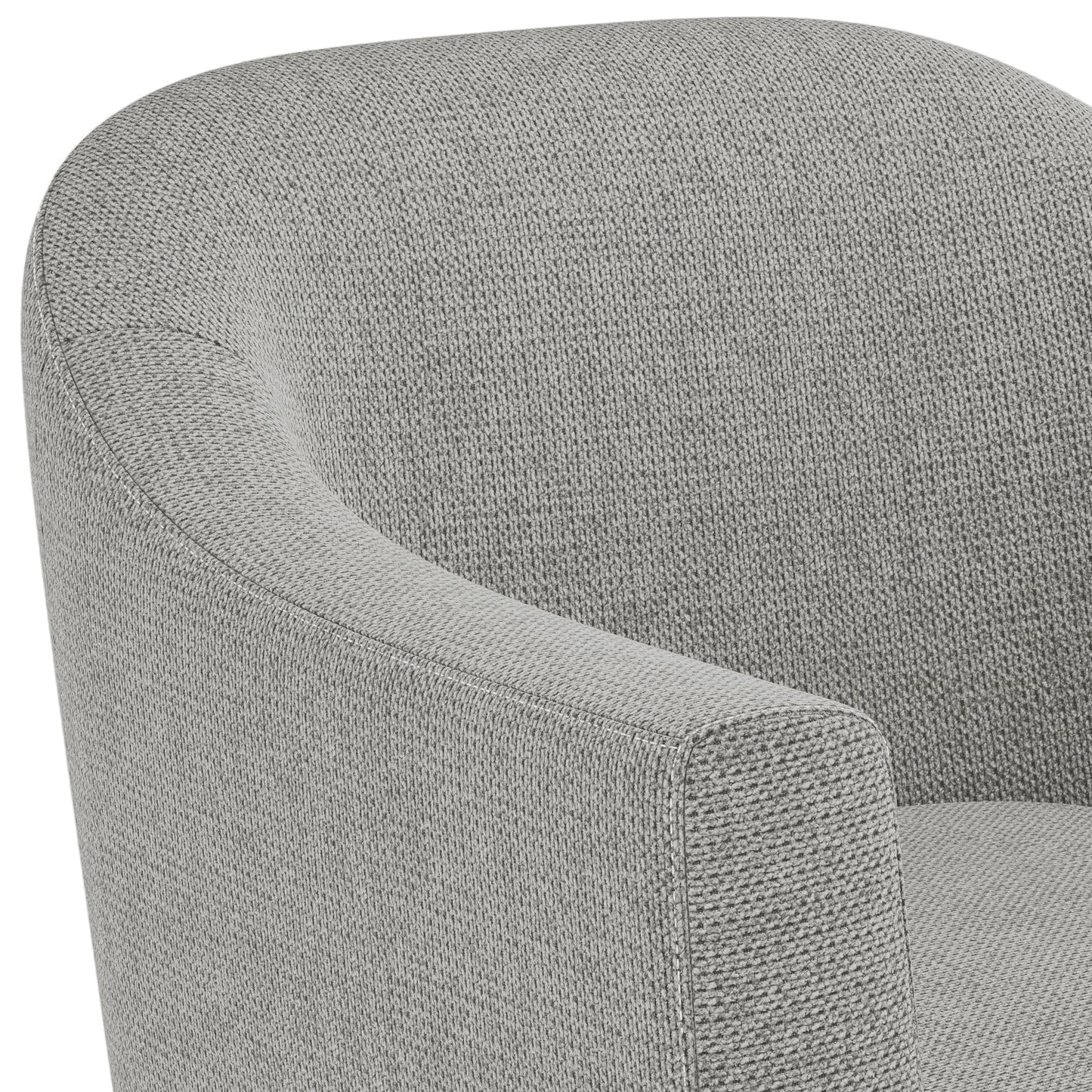 Inspiration Upholstered Armchair with Curved Back and Removable Seat Cushion