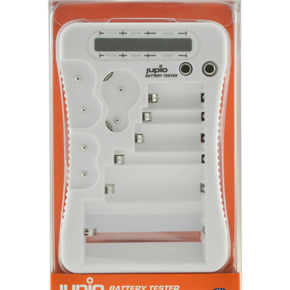 Jupio Battery Tester Suits CR123A/CR2/CR-V3/2CR5/CR-P2 (White)