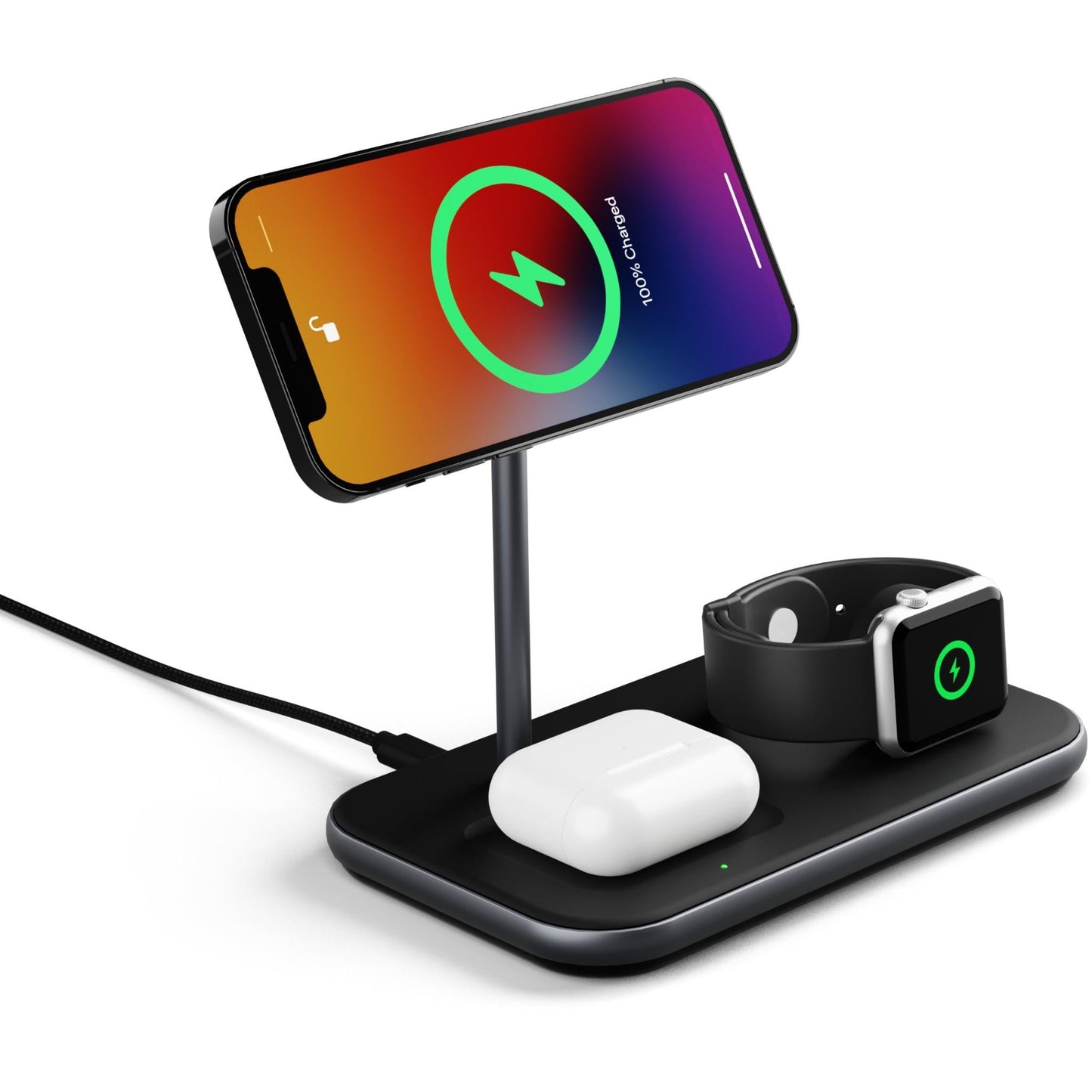 Cygnett Magnetic 3-in-1 Wireless Charging Stand for Apple