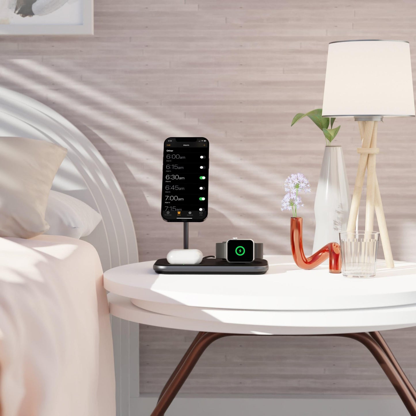 Cygnett Magnetic 3-in-1 Wireless Charging Stand for Apple