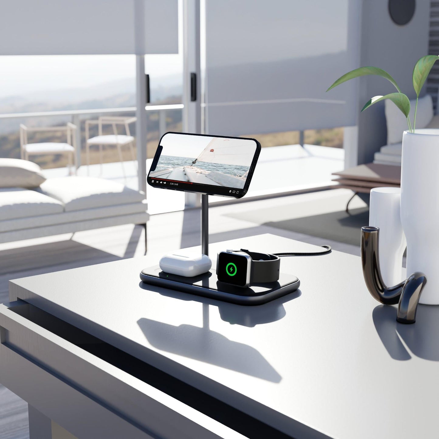 Cygnett Magnetic 3-in-1 Wireless Charging Stand for Apple
