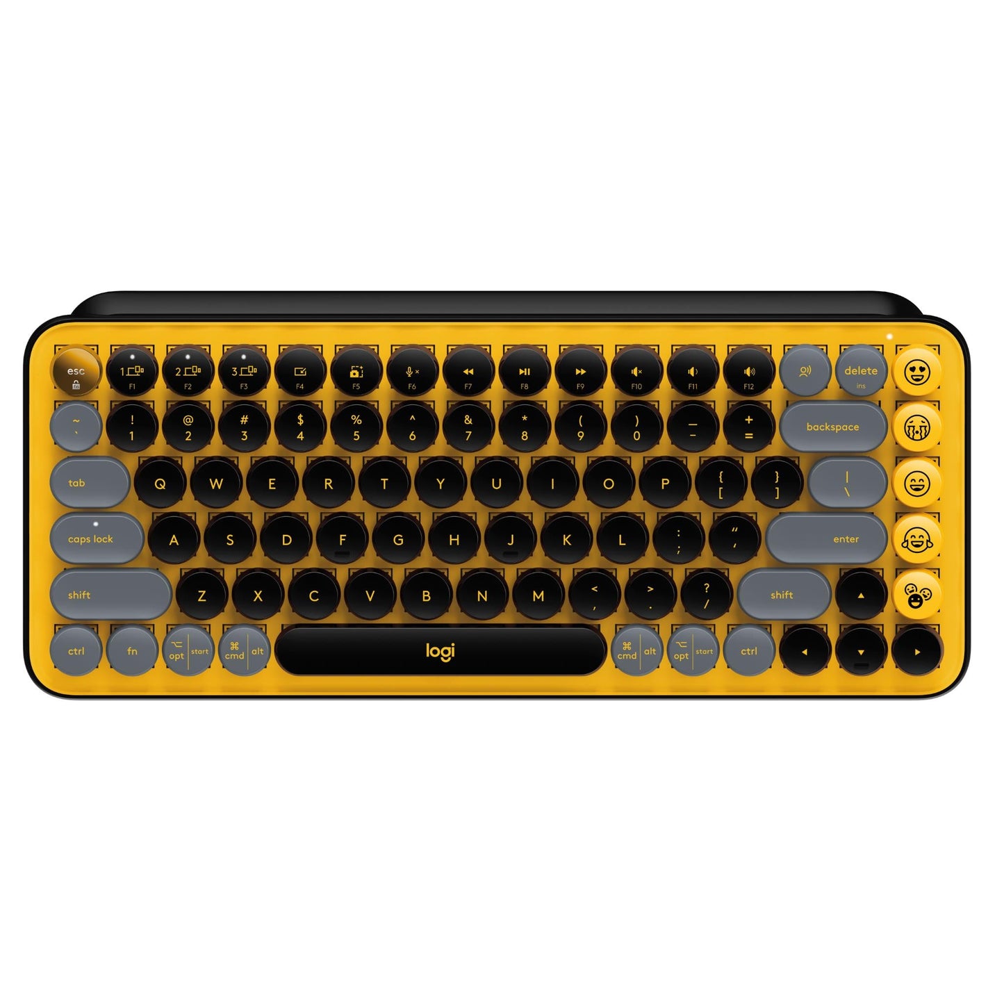Logitech POP Keys Wireless Mechanical Keyboard with Emoji Keys (Blast Yellow)