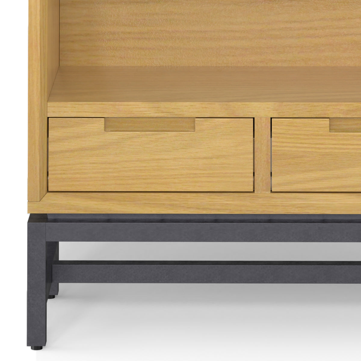 Infinite Bookcase with Adjustable Shelves and 2 Small Drawers