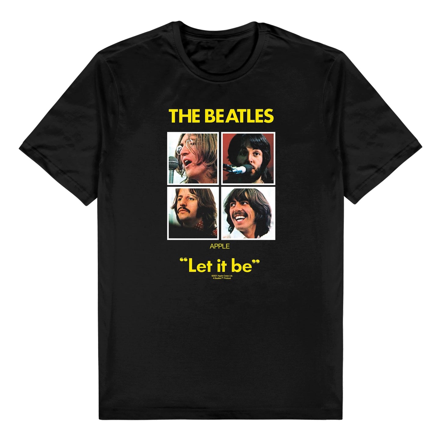 The Beatles - Let it Be Black T-Shirt (Large)
