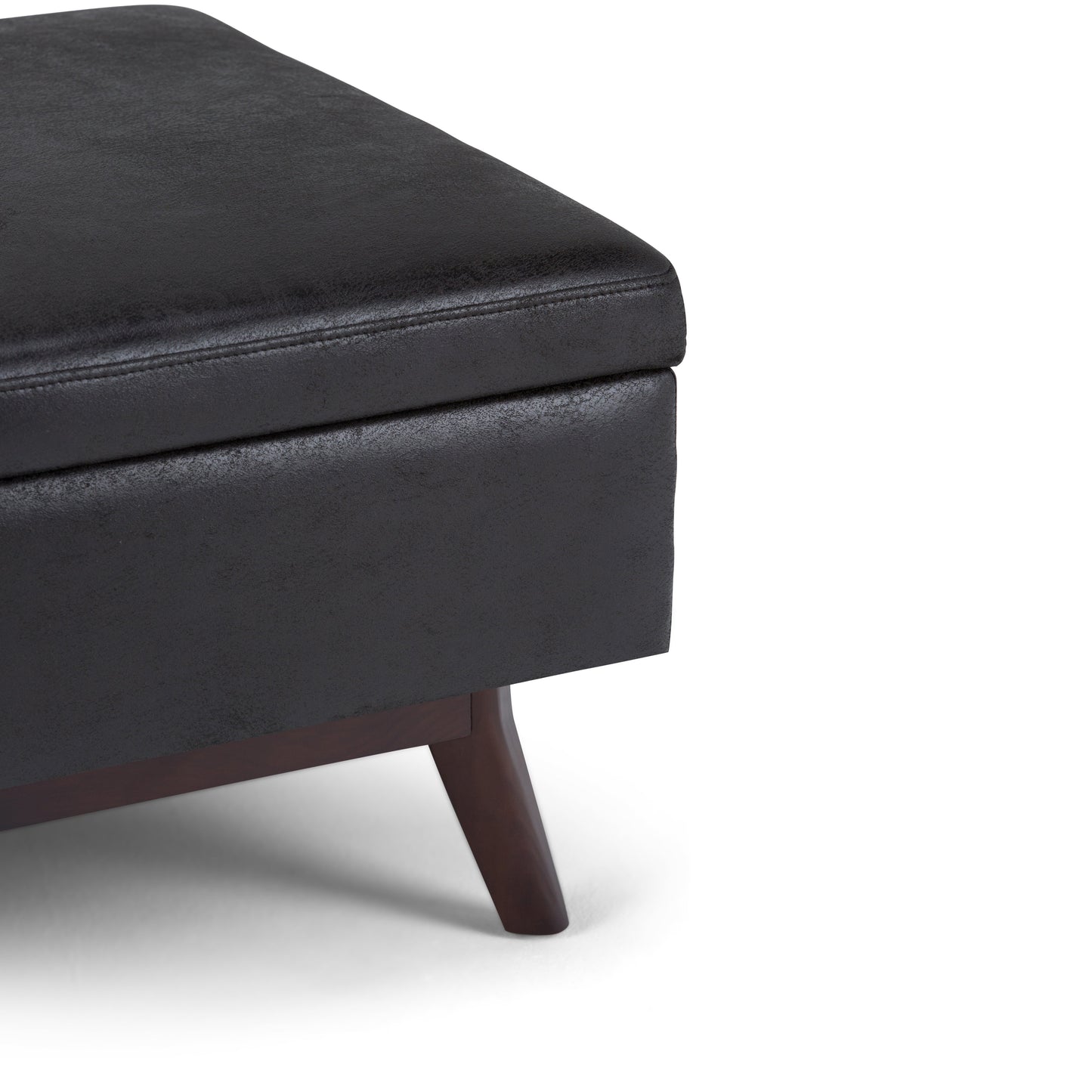 Untamed Upholstered Ottoman with Flip Top Storage and Wood Frame