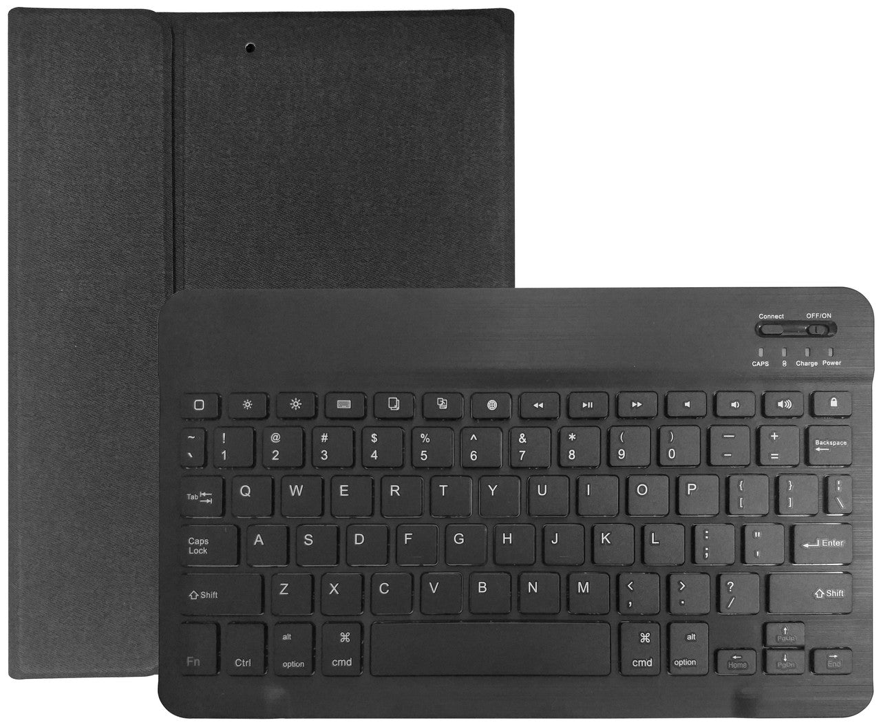 Laser iPad 10.2'' Keyboard Case with Integrated Bluetooth & Stand (Black)