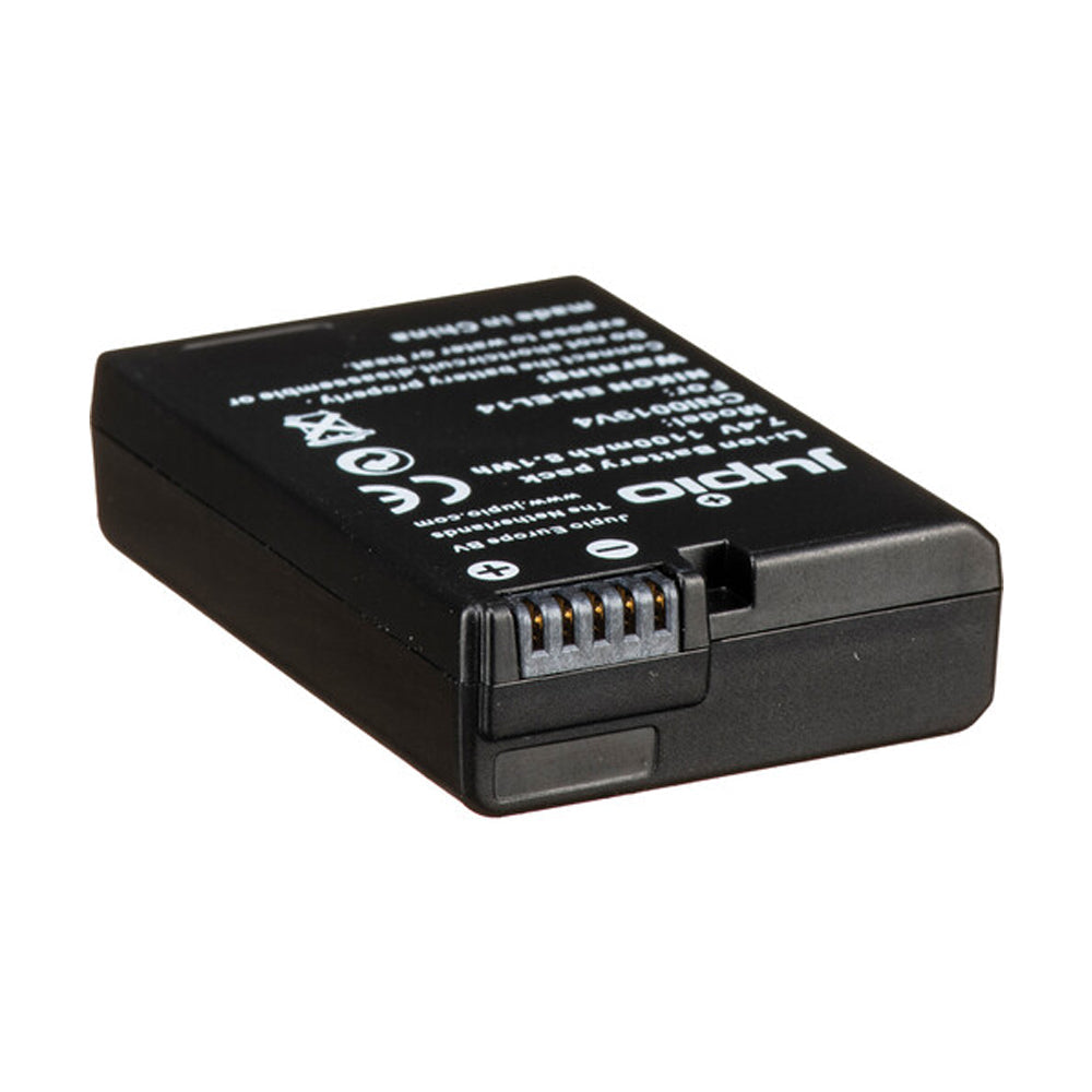 Jupio Li-Ion 7.4V 1100mAh Rechargeable Battery For Nikon EN-EL14 Camera