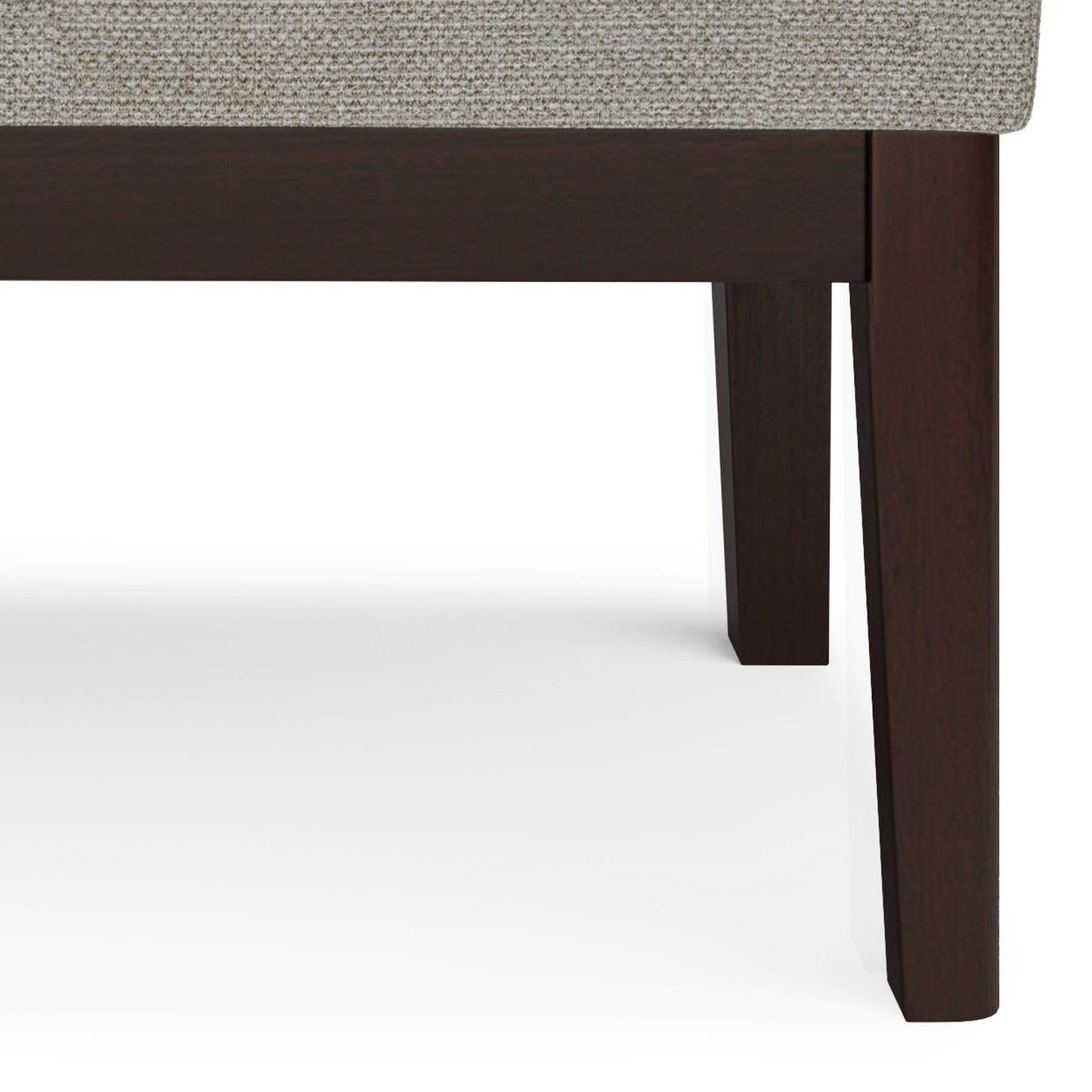 Veil 26.4" Ottoman Bench with Stitching Detail