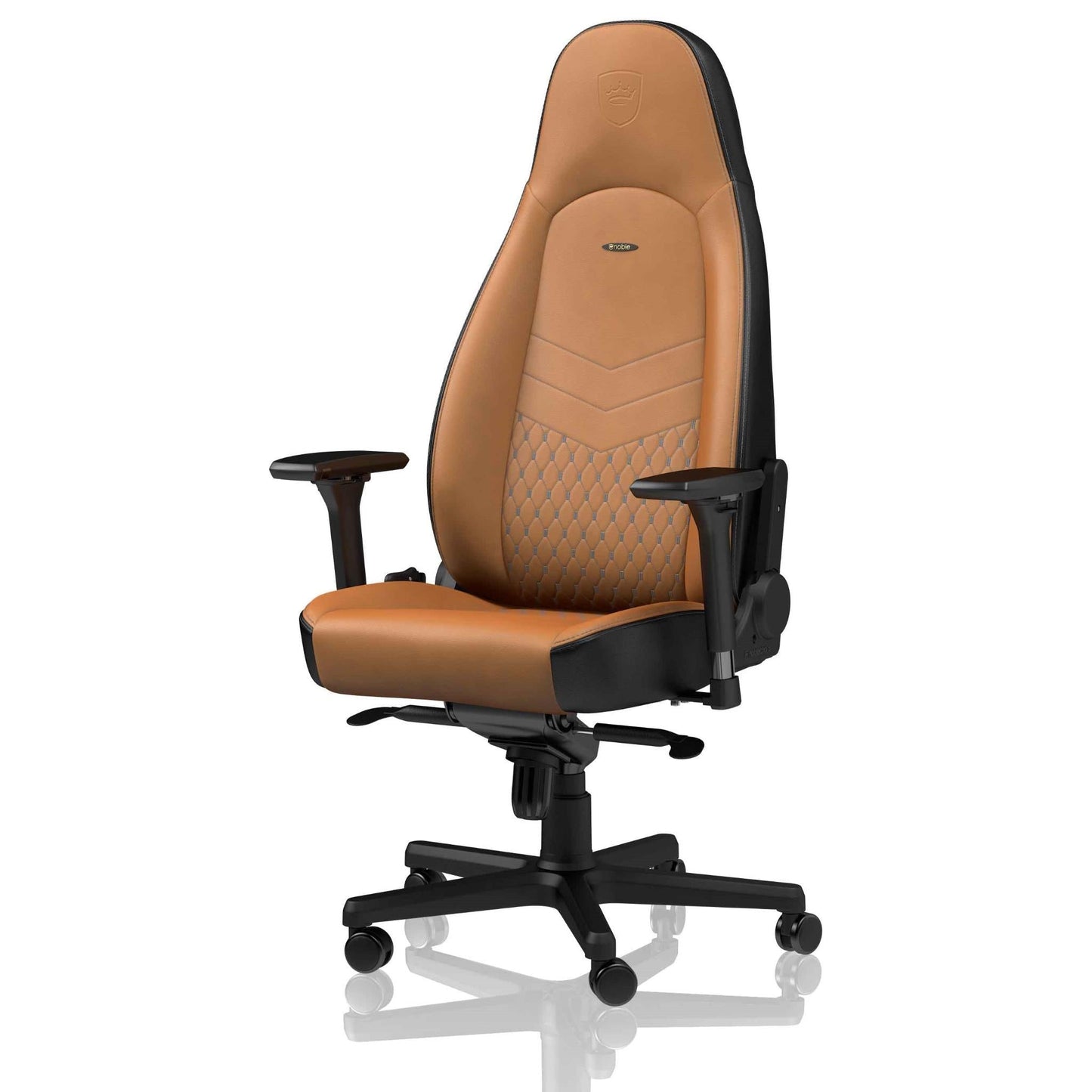 Noblechairs ICON Gaming Chair - Real Leather (Cognac/Black)