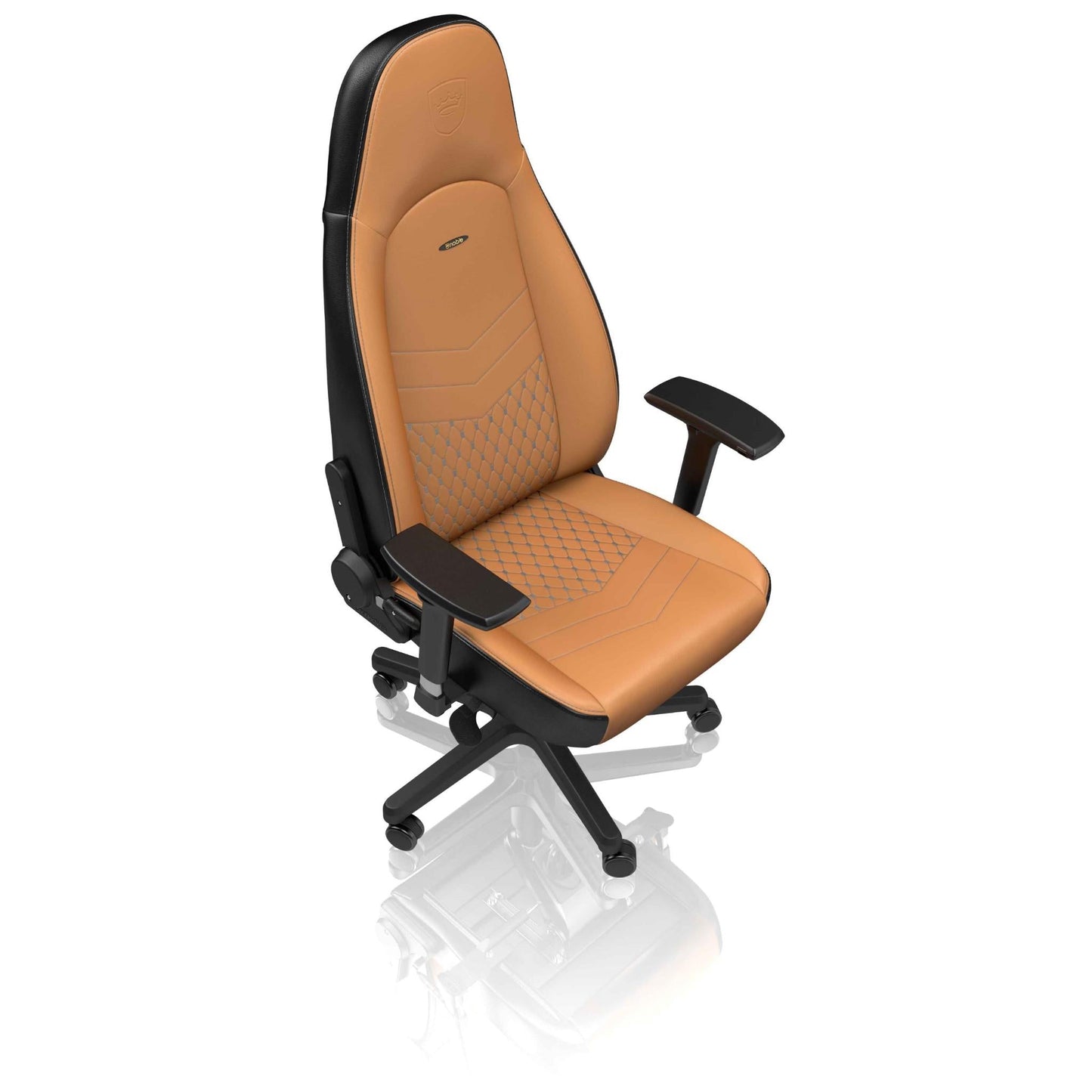 Noblechairs ICON Gaming Chair - Real Leather (Cognac/Black)
