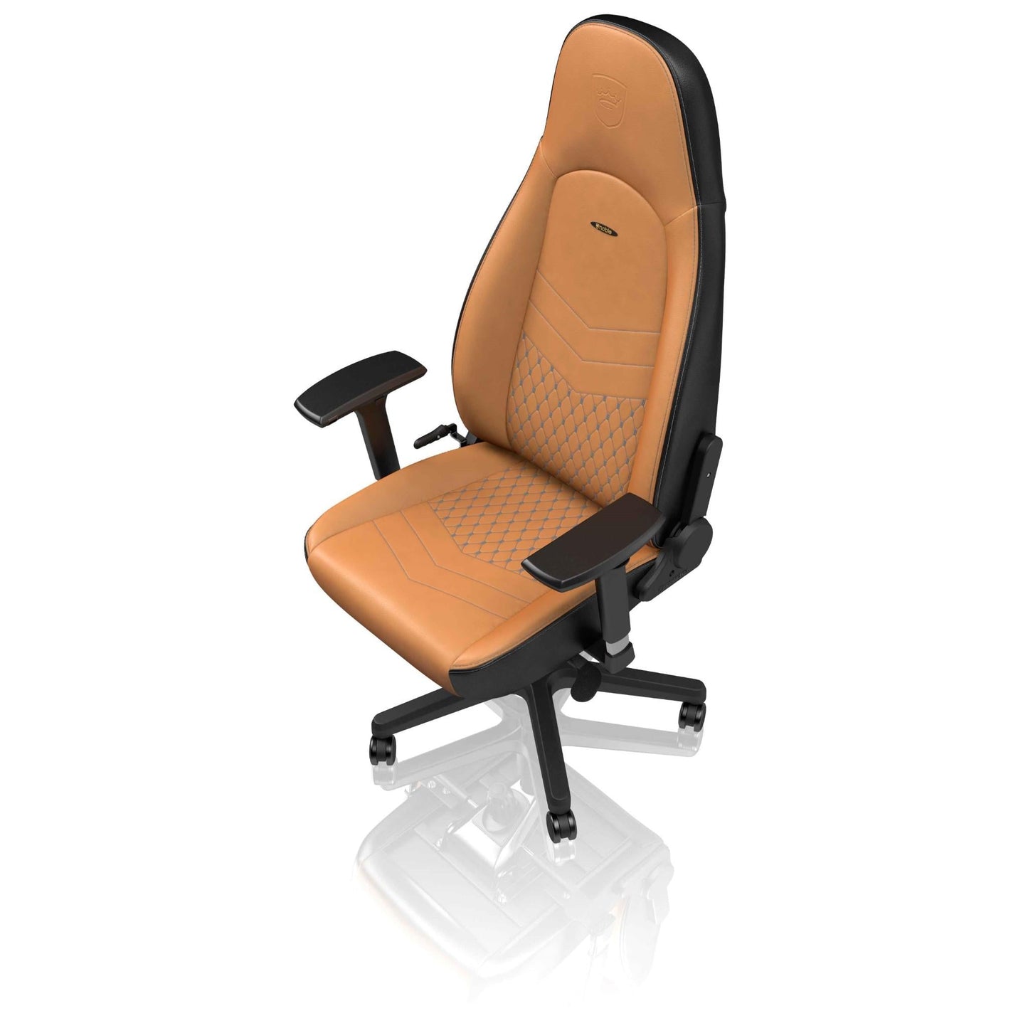 Noblechairs ICON Gaming Chair - Real Leather (Cognac/Black)