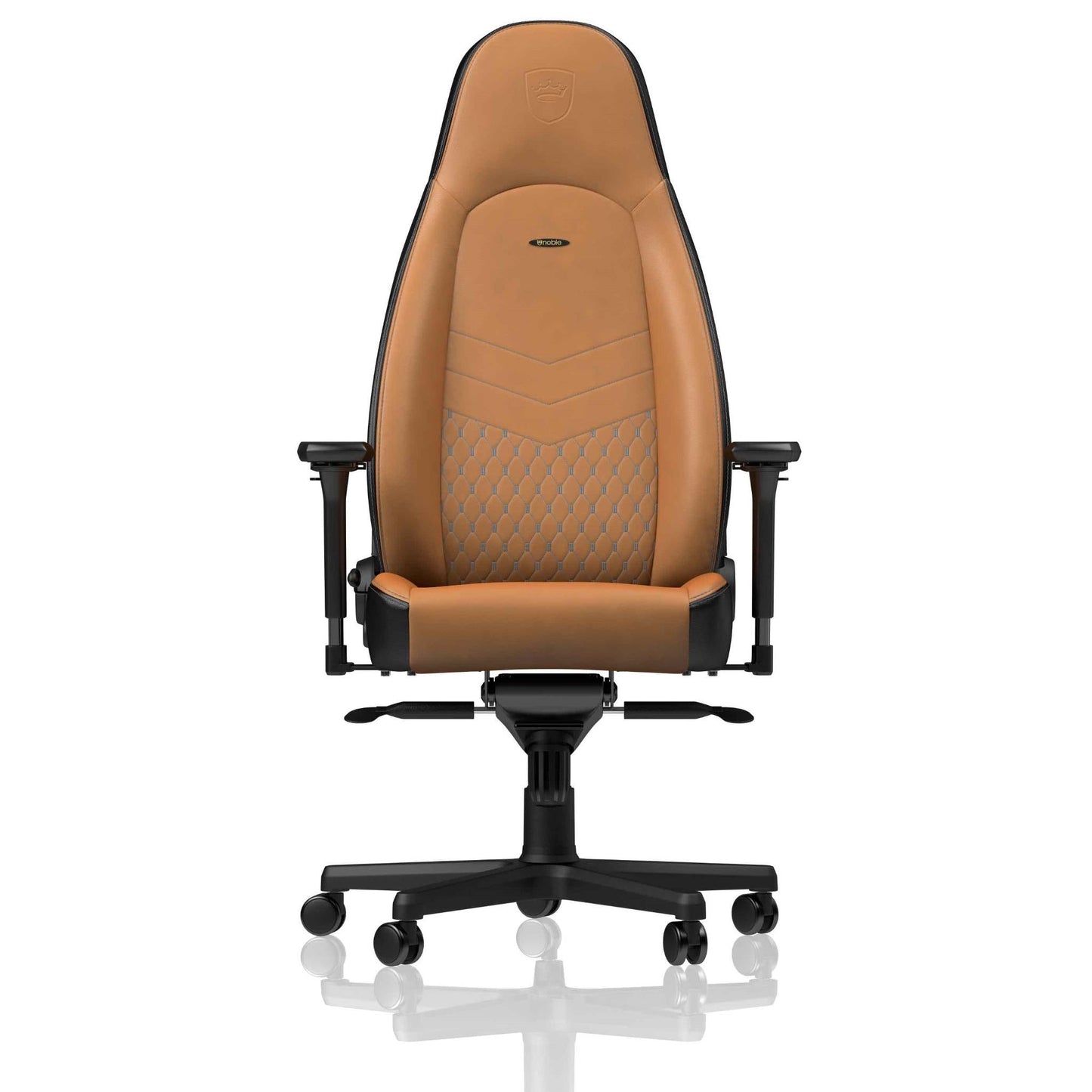 Noblechairs ICON Gaming Chair - Real Leather (Cognac/Black)