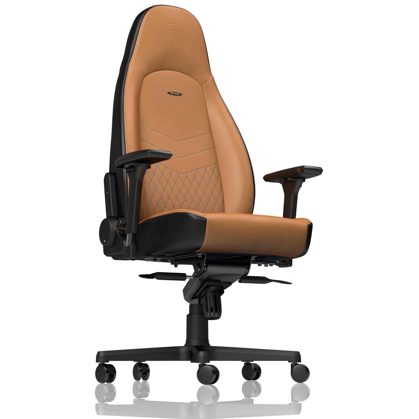 Noblechairs ICON Gaming Chair - Real Leather (Cognac/Black)