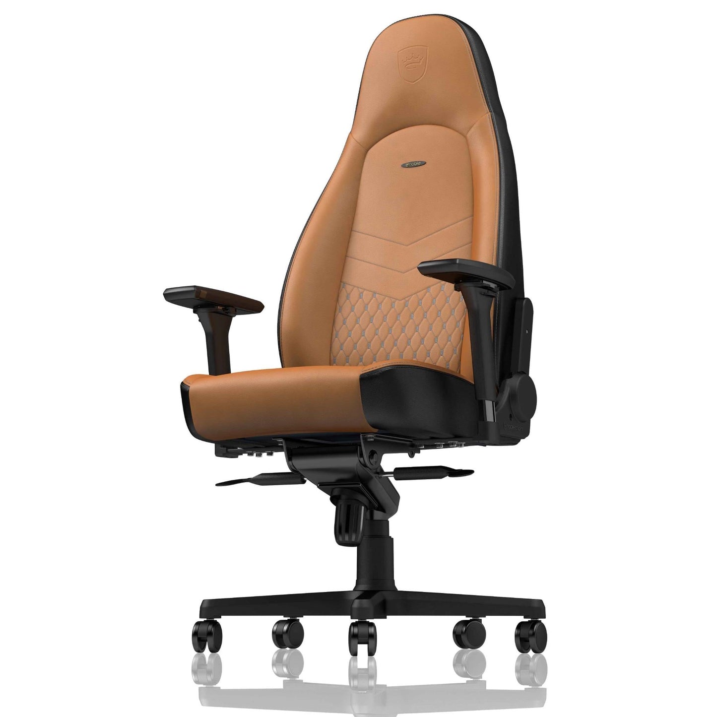 Noblechairs ICON Gaming Chair - Real Leather (Cognac/Black)