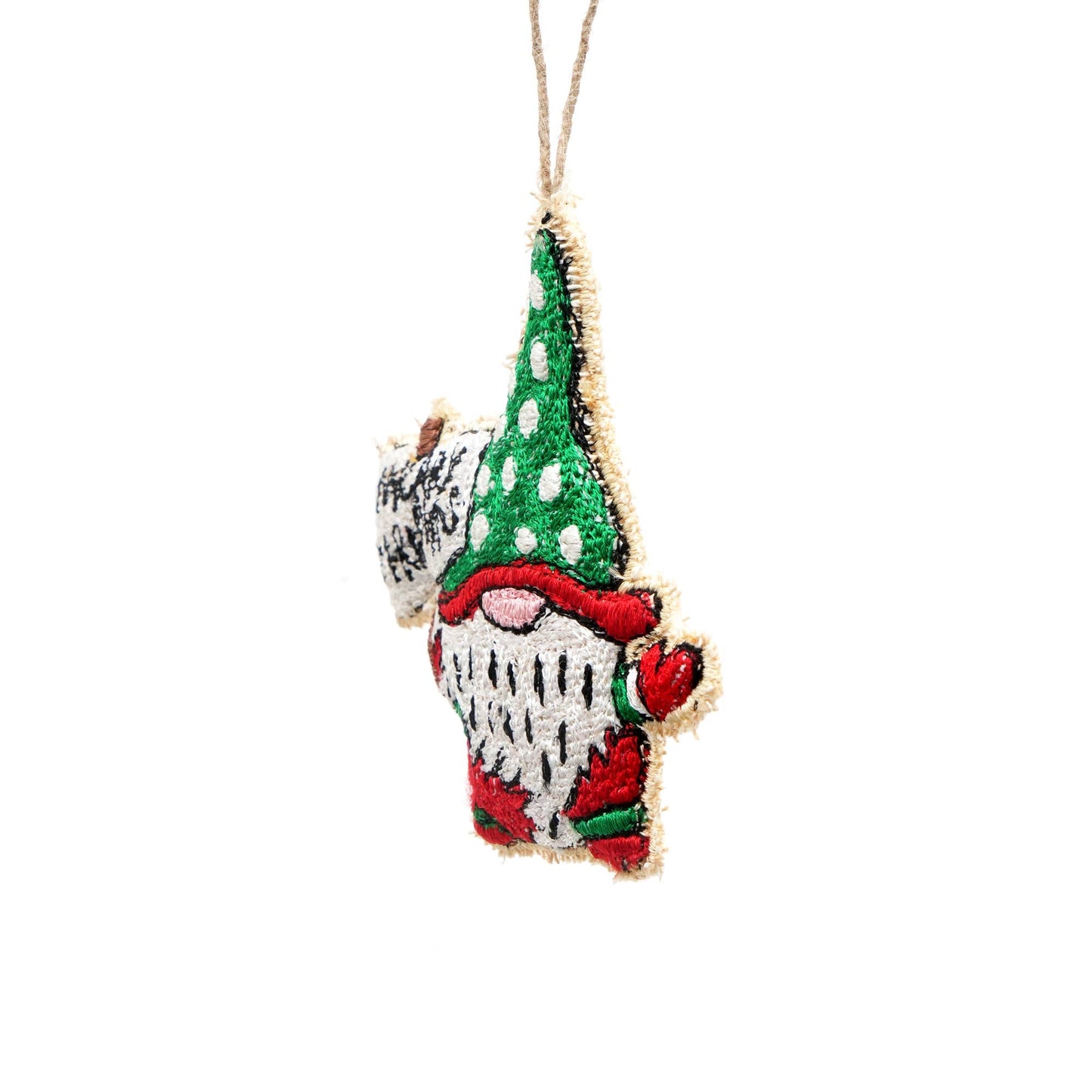Santa Cheer Hanging Ornament, Set of 6