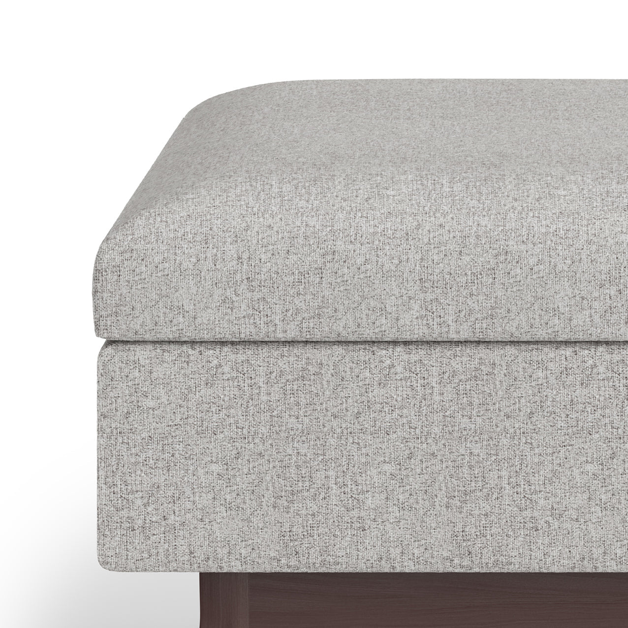 Untamed Upholstered Ottoman with Flip Top Storage and Wood Frame