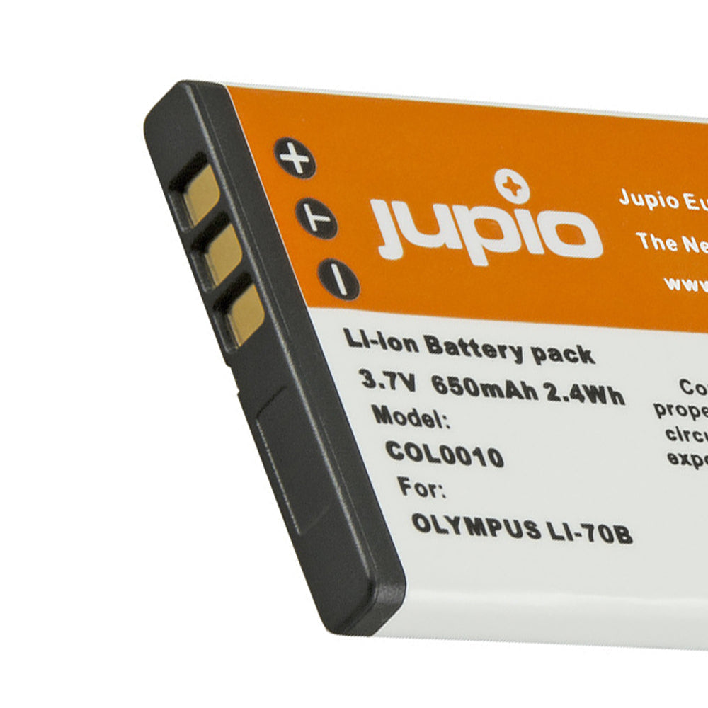 Jupio Li-Ion 3.7V 650mAh Rechargeable Battery For Olympus Li-70B Camera