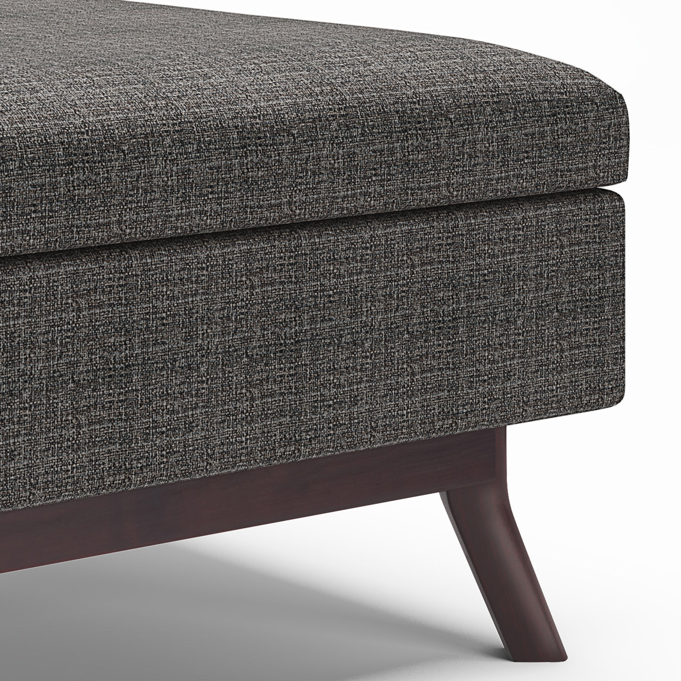 Untamed Upholstered Ottoman with Flip Top Storage and Wood Frame