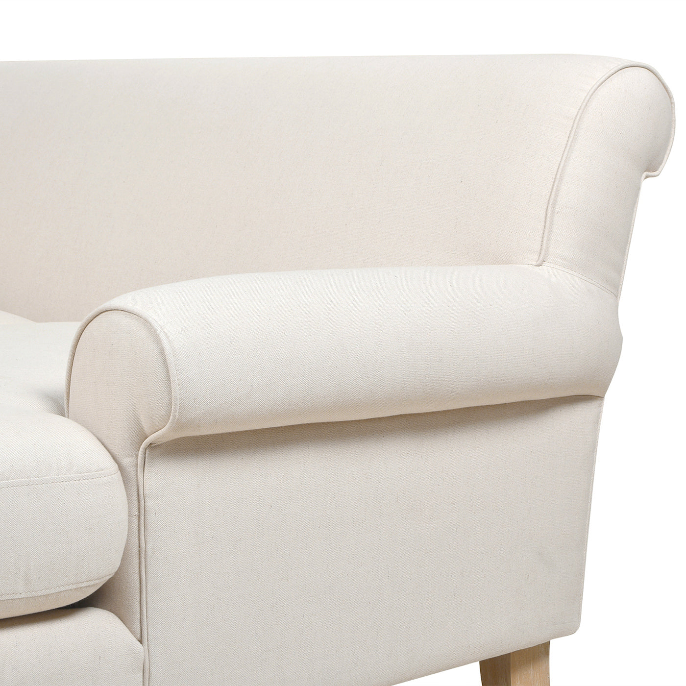 L-Shape Reversible Sectional Sofa with Turned Legs