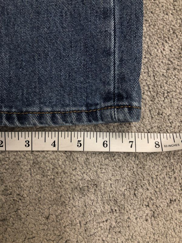 Levis Jeans Mens W32XL32 Blue Mens Straight Leg Denim Jeans Casual Outdoor