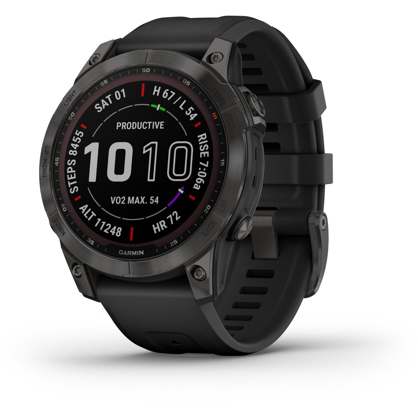 Garmin fenix® 7 Sapphire Solar Sports Watch (Carbon Grey/Black)