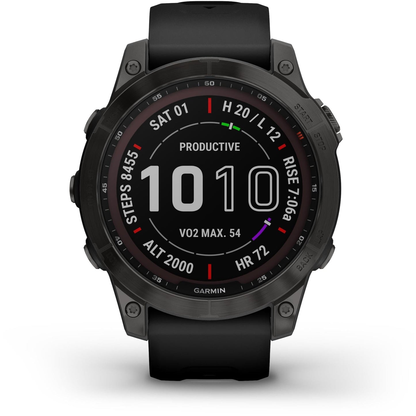Garmin fenix® 7 Sapphire Solar Sports Watch (Carbon Grey/Black)