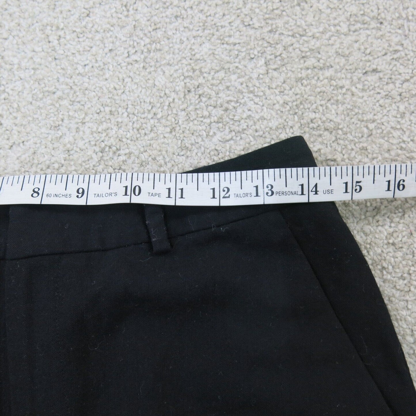 Ralph Lauren Womens Pant Dress Mid Rise Stretch Flat Front Pockets Wools Black 4