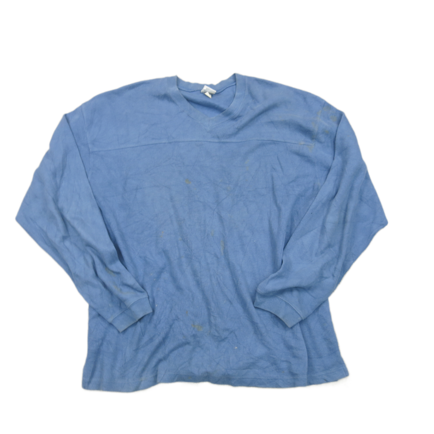 Old Navy Mens Sweatshirt V Neck Long Sleeves 100% Cotton Blue Size 2XL