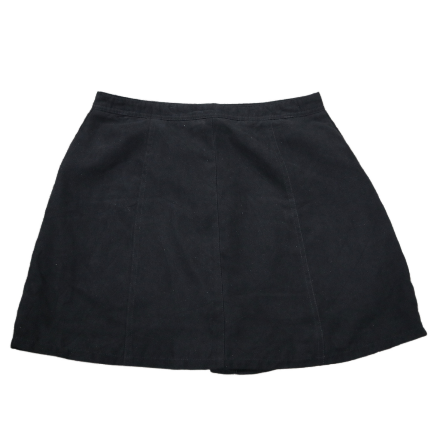 Divided By H&M Womens Straight & Pencil Mini Skirt Faux Suede Black Size US 10