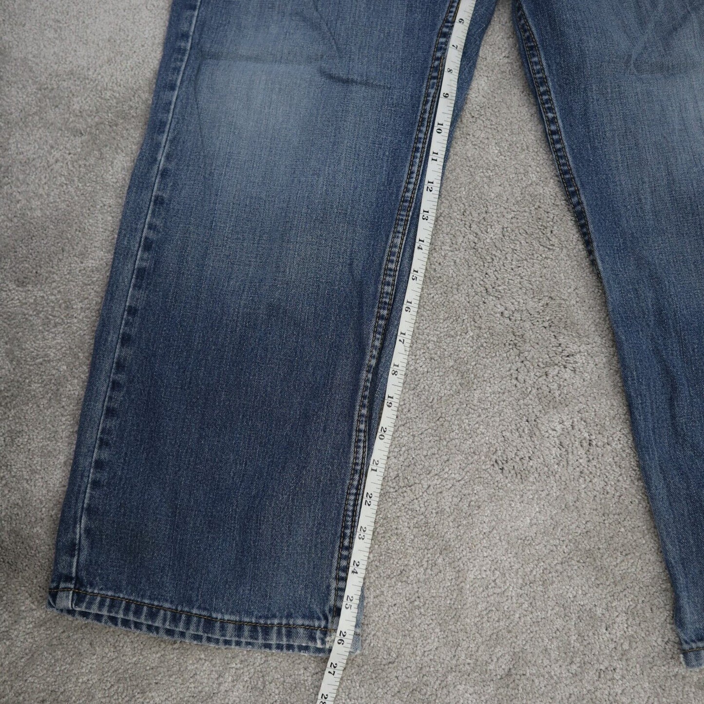 Levi s 569 Jeans Women s Size 12 Blue Stretch Loose Straight Leg Denim Jeans