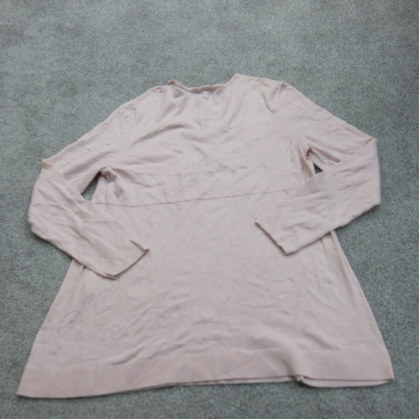 J. Jill Womens Pullover Sweater Knitted Crew Neck Long Sleeve Light Pink Size M